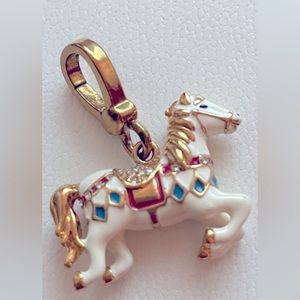 Juicy Couture Retired Rare Charm White Circus Carousel Horse